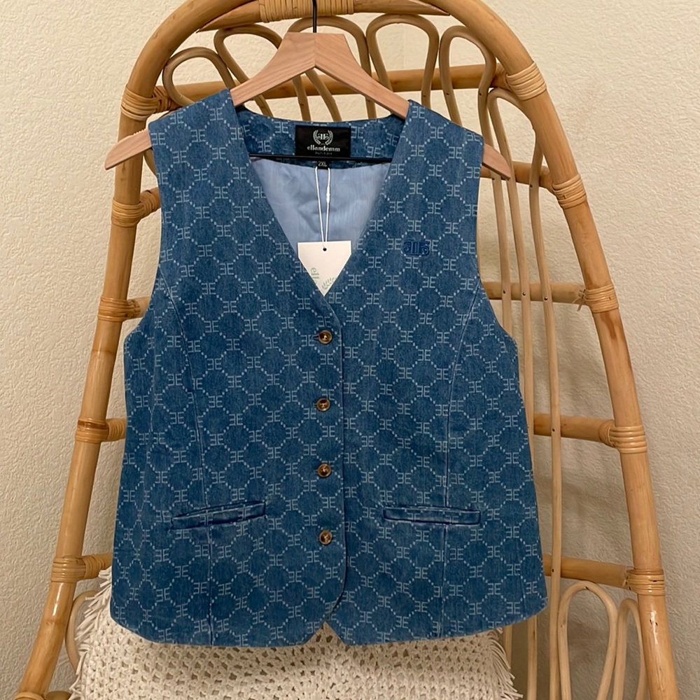 Ell and emm denim vest